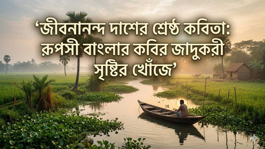 জীবনানন্দ দাশের শ্রেষ্ঠ কবিতা